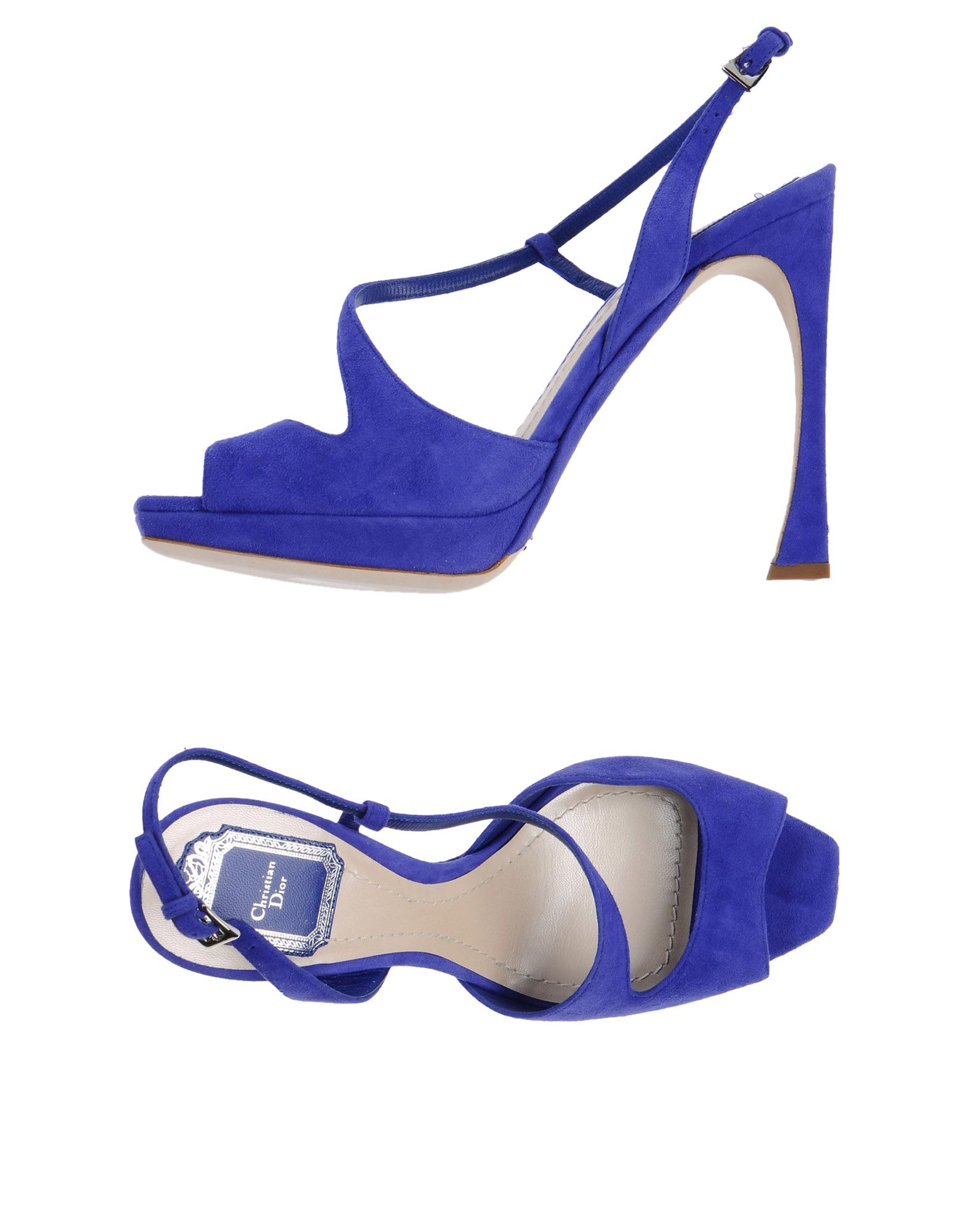 christian dior sandals navy blue