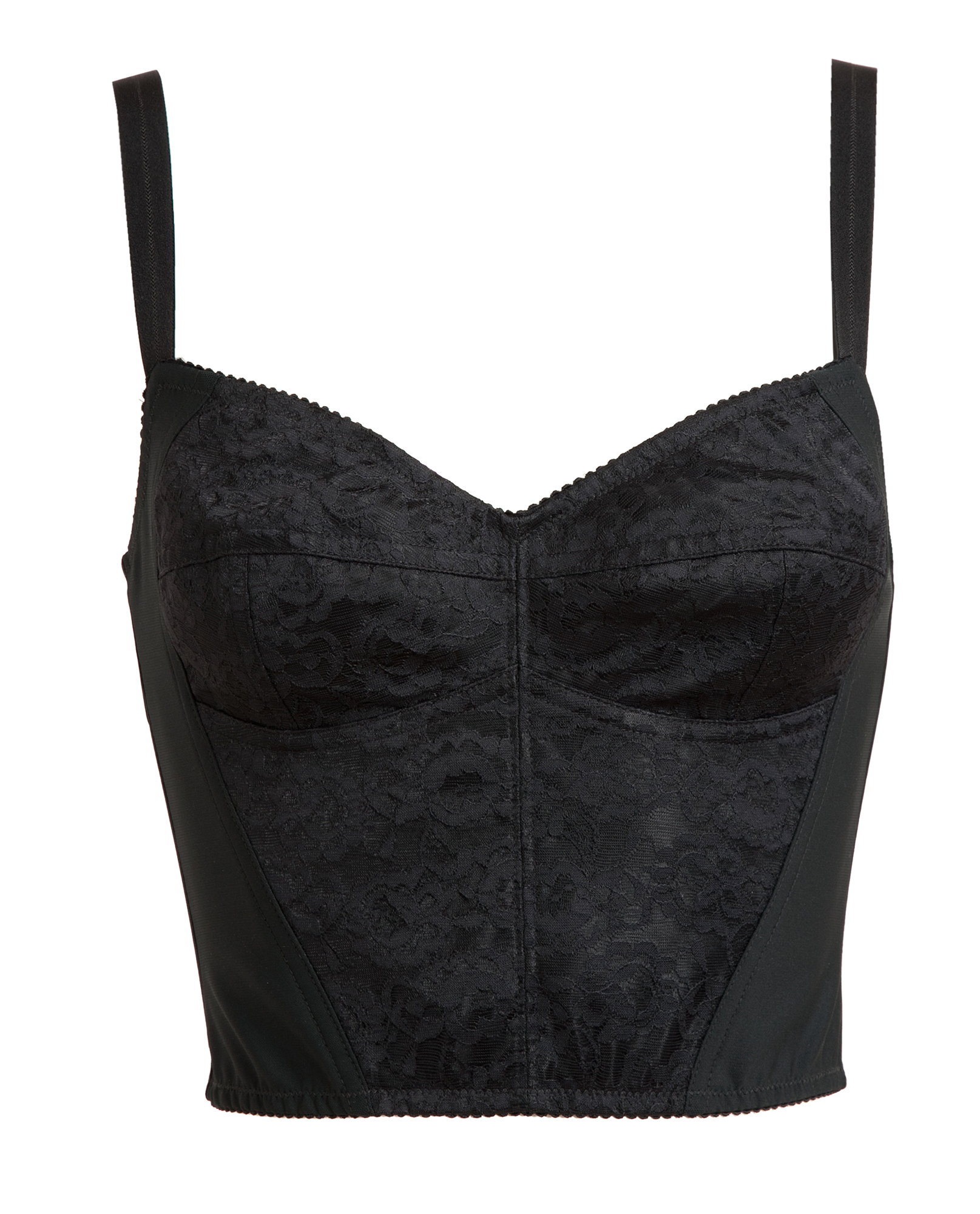 Dolce And Gabbana Lace Bustier Top In Black Lyst 8211