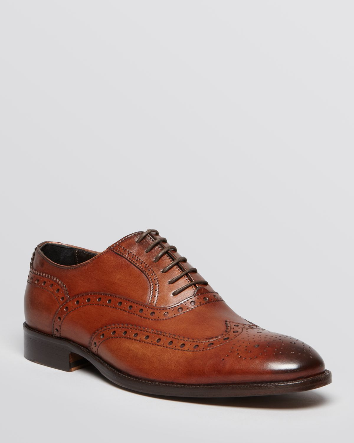 brown wingtip oxford