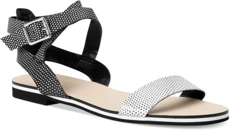 calvin klein flat sandals women's