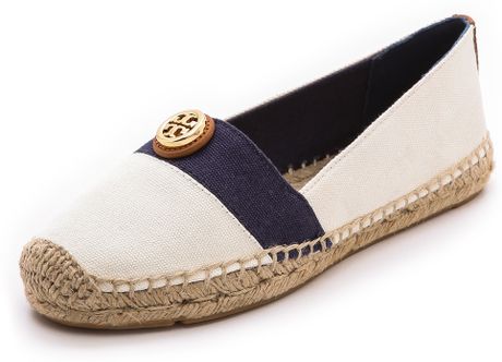 white and tan espadrilles
