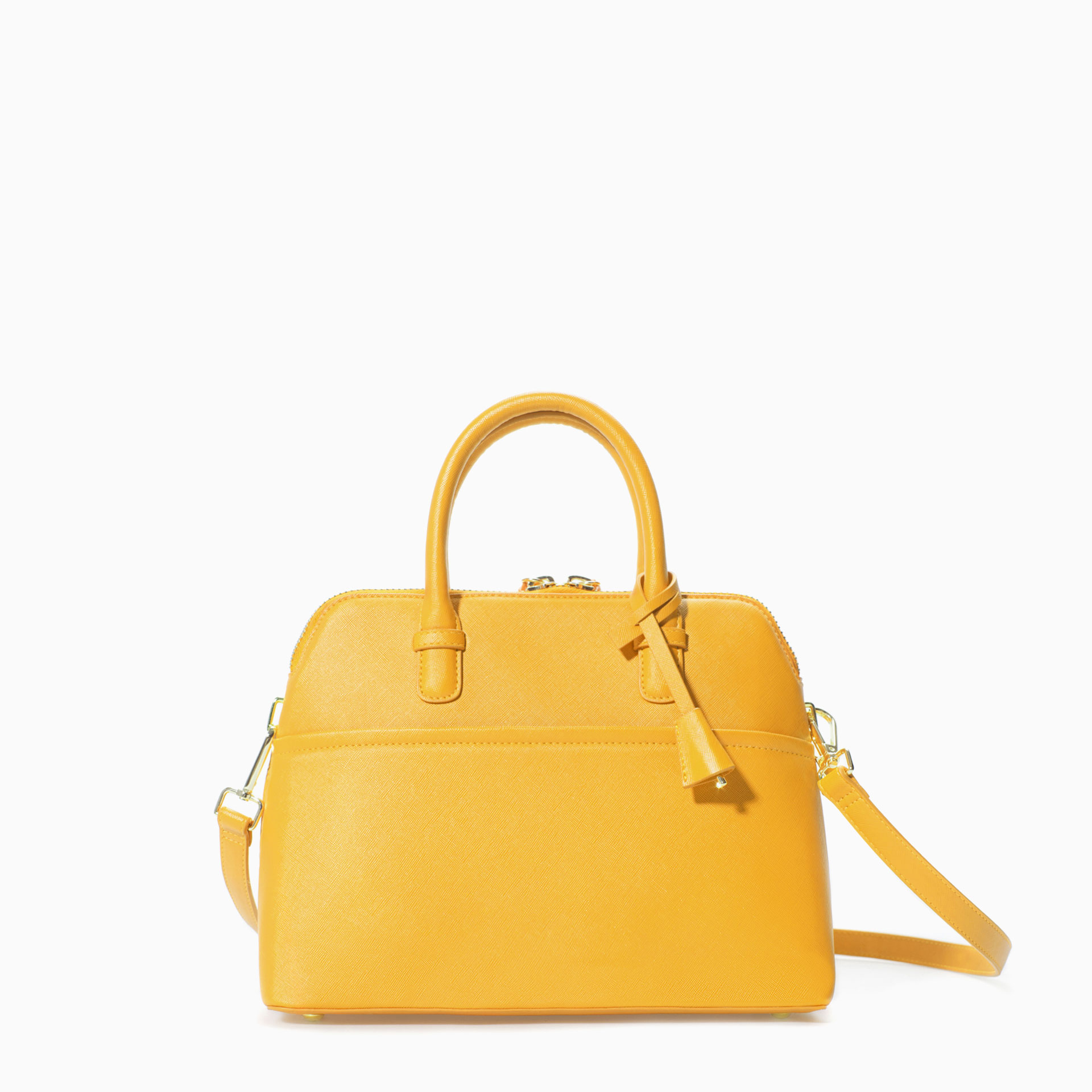 Zara MiniCity Bag in Yellow Lyst