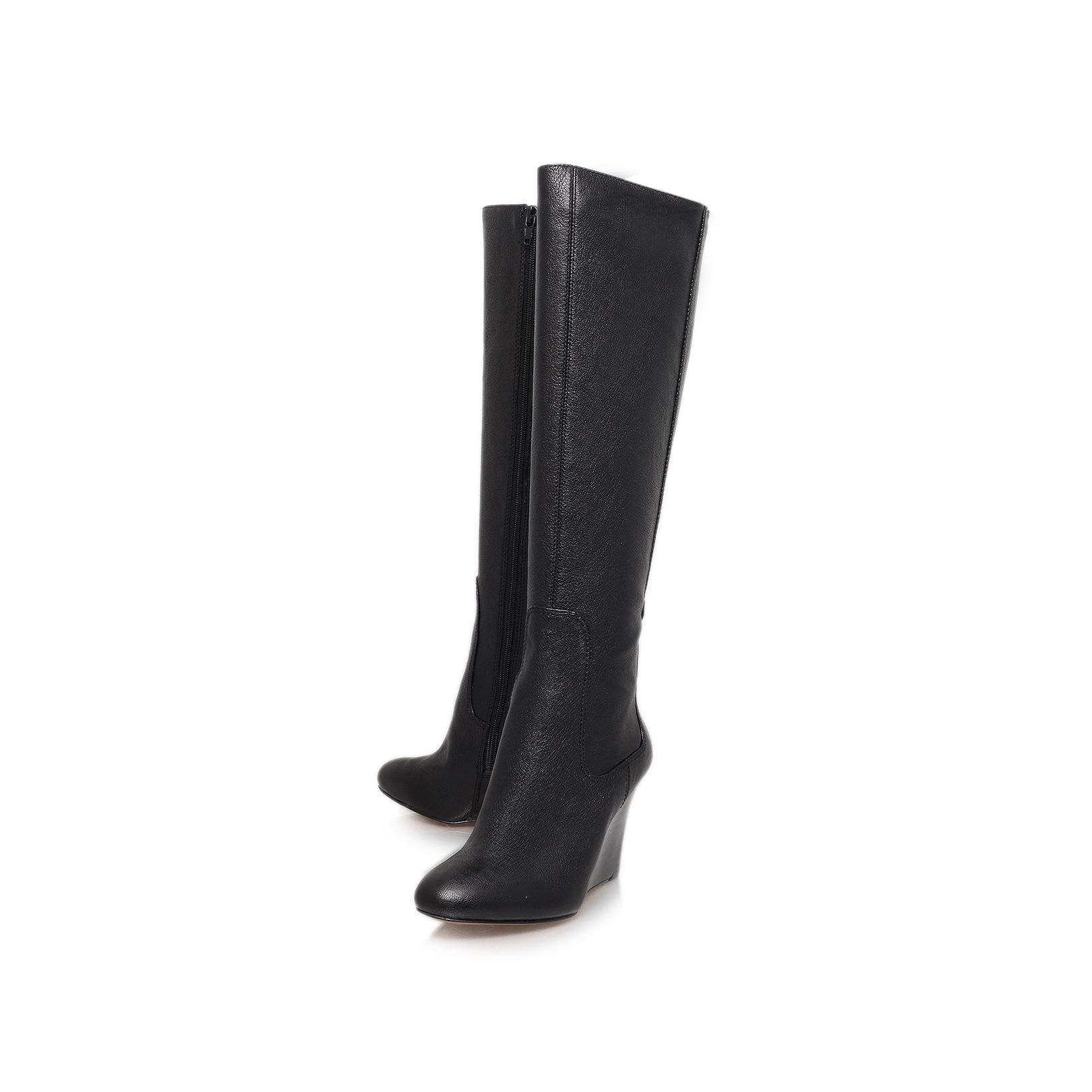 Nine West Heartset High Wedge Heeled Knee High Boots in Black Lyst