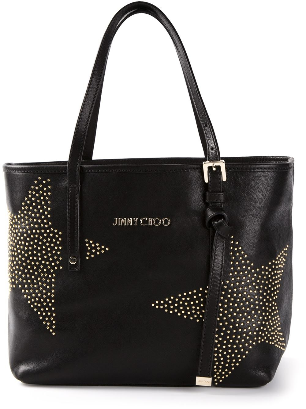 Jimmy Choo Star Print Tote Bag in Black Lyst