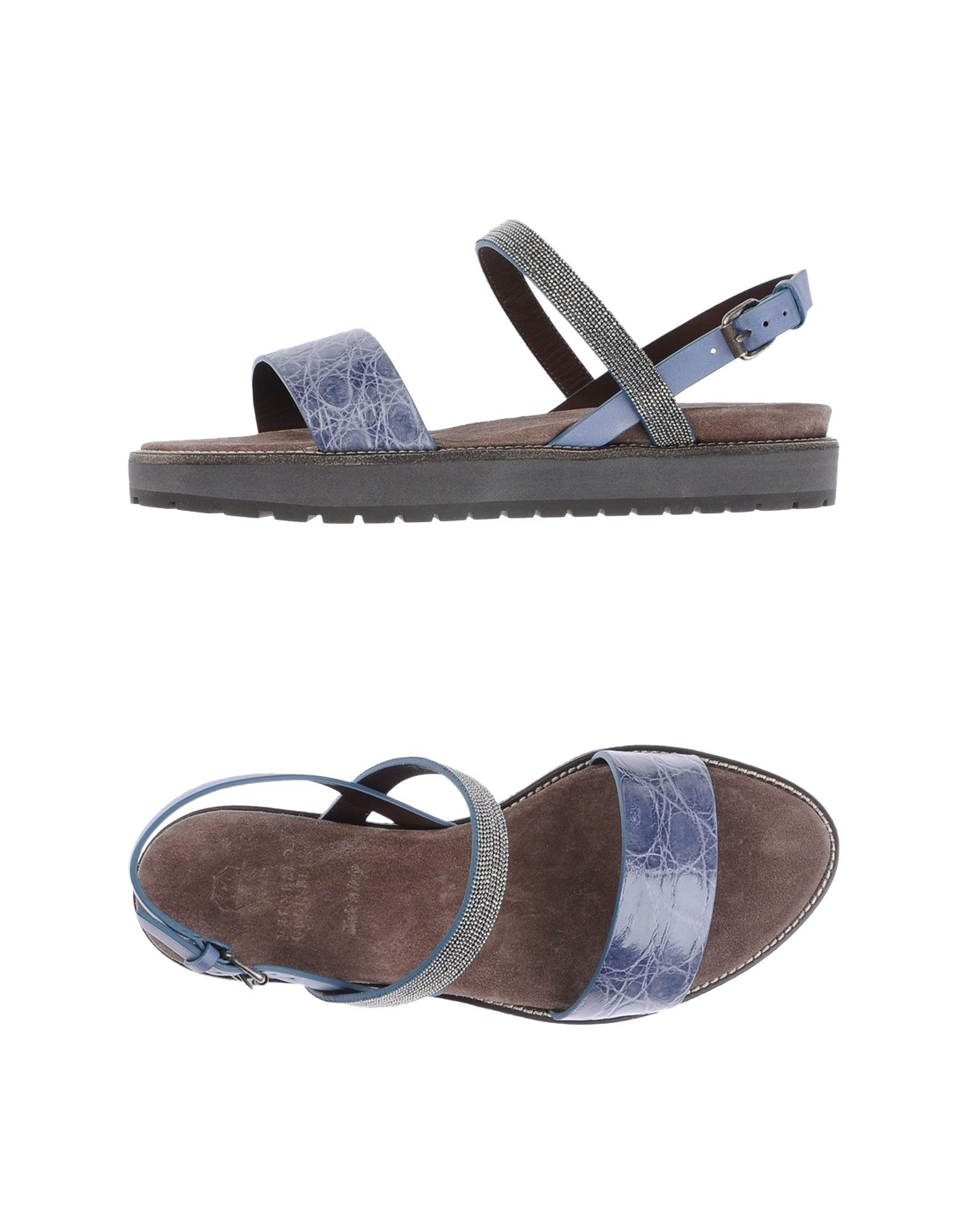 Brunello Cucinelli Sandals in Blue (Pastel blue) | Lyst