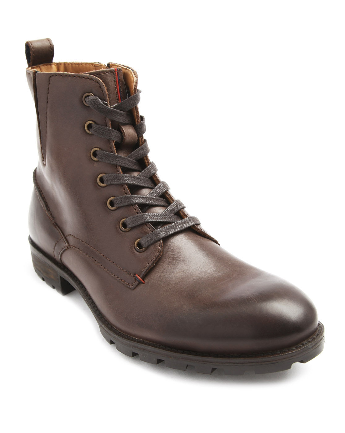 mens hilfiger boots hilfiger darren brown zipped boots in brown for mens hilfiger boots hilfiger darren brown zipped boots in brown for