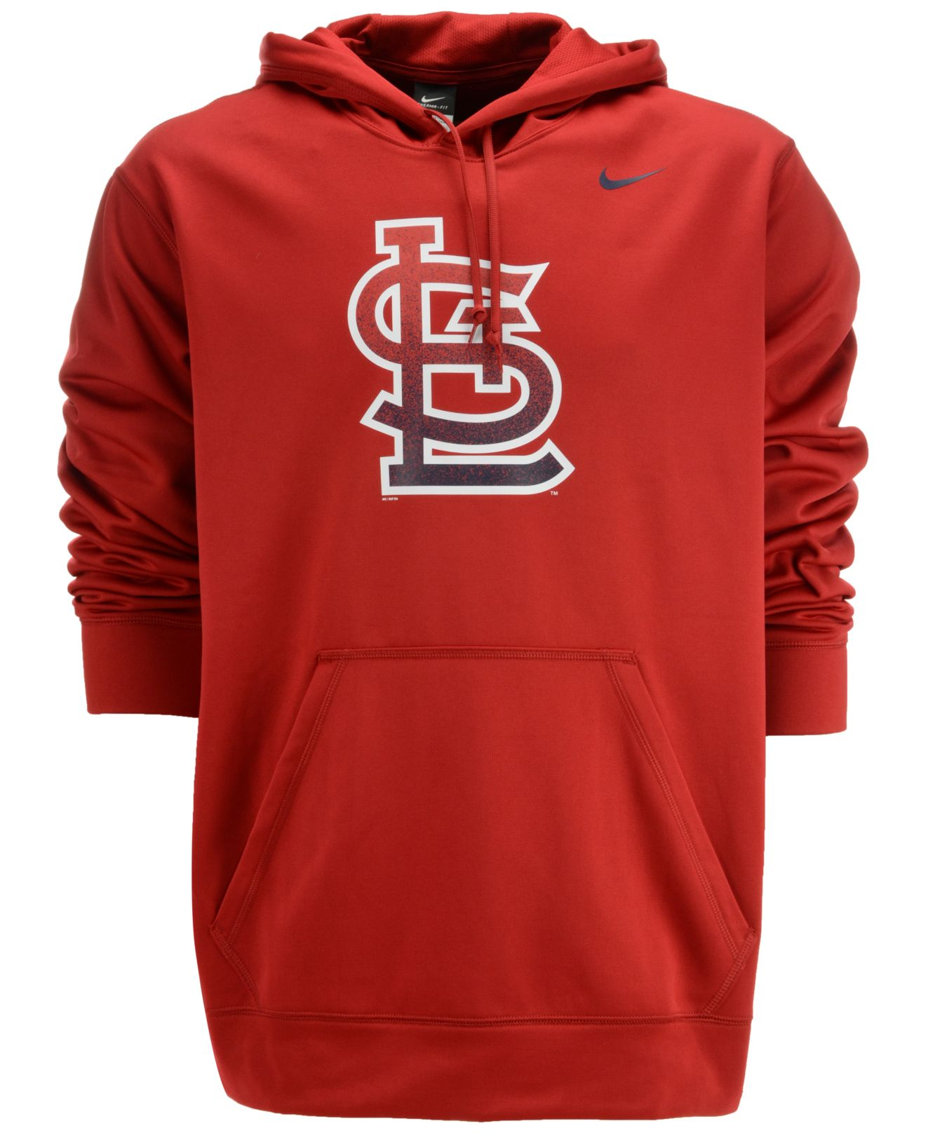 Nike Men&#39;S St. Louis Cardinals Logo Performance Hoodie in Red for Men