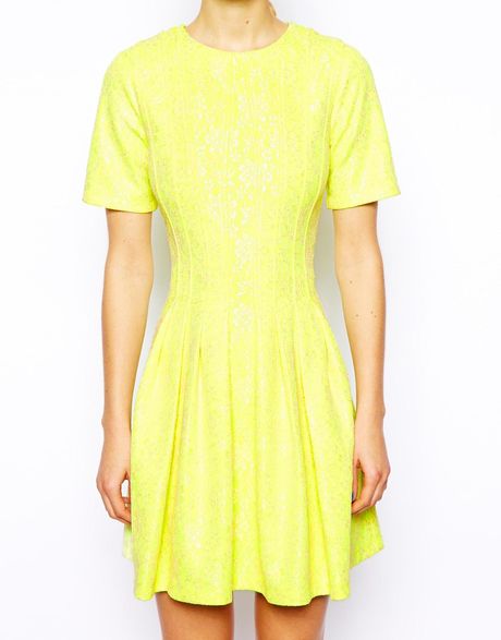 asos collection asos skater dress with zip back in yellow Car Tuning asos collection asos skater dress with zip back in yellow Car Tuning