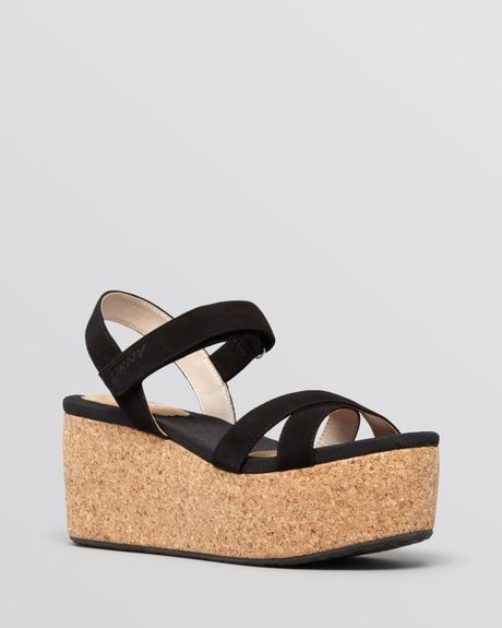 dkny wedges sandals
