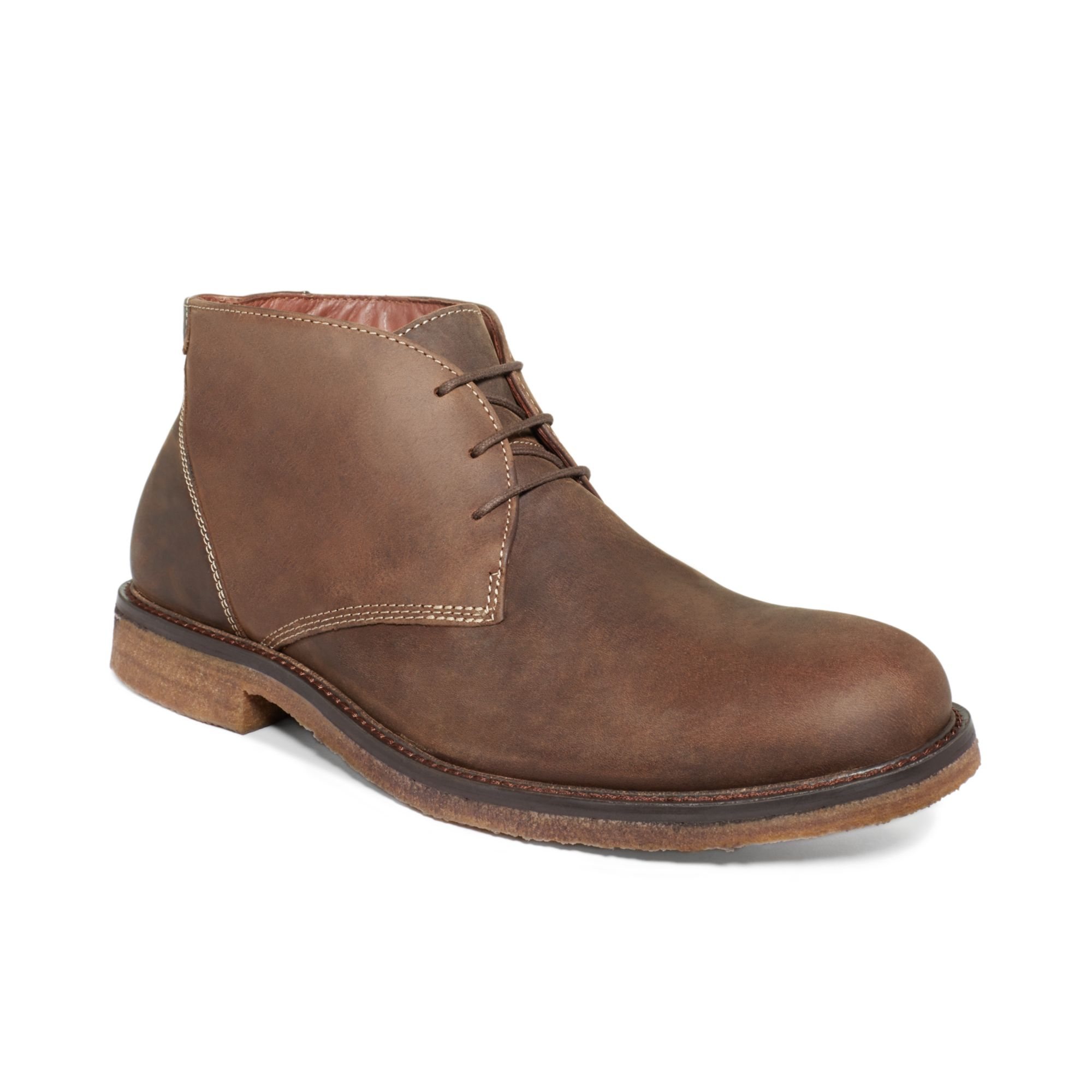 Johnston  Murphy Copeland Suede Chukka Boots in Brown for Men (Tan ...