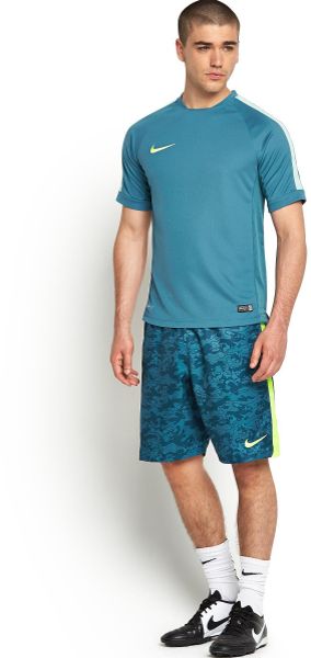 teal nike woven shorts