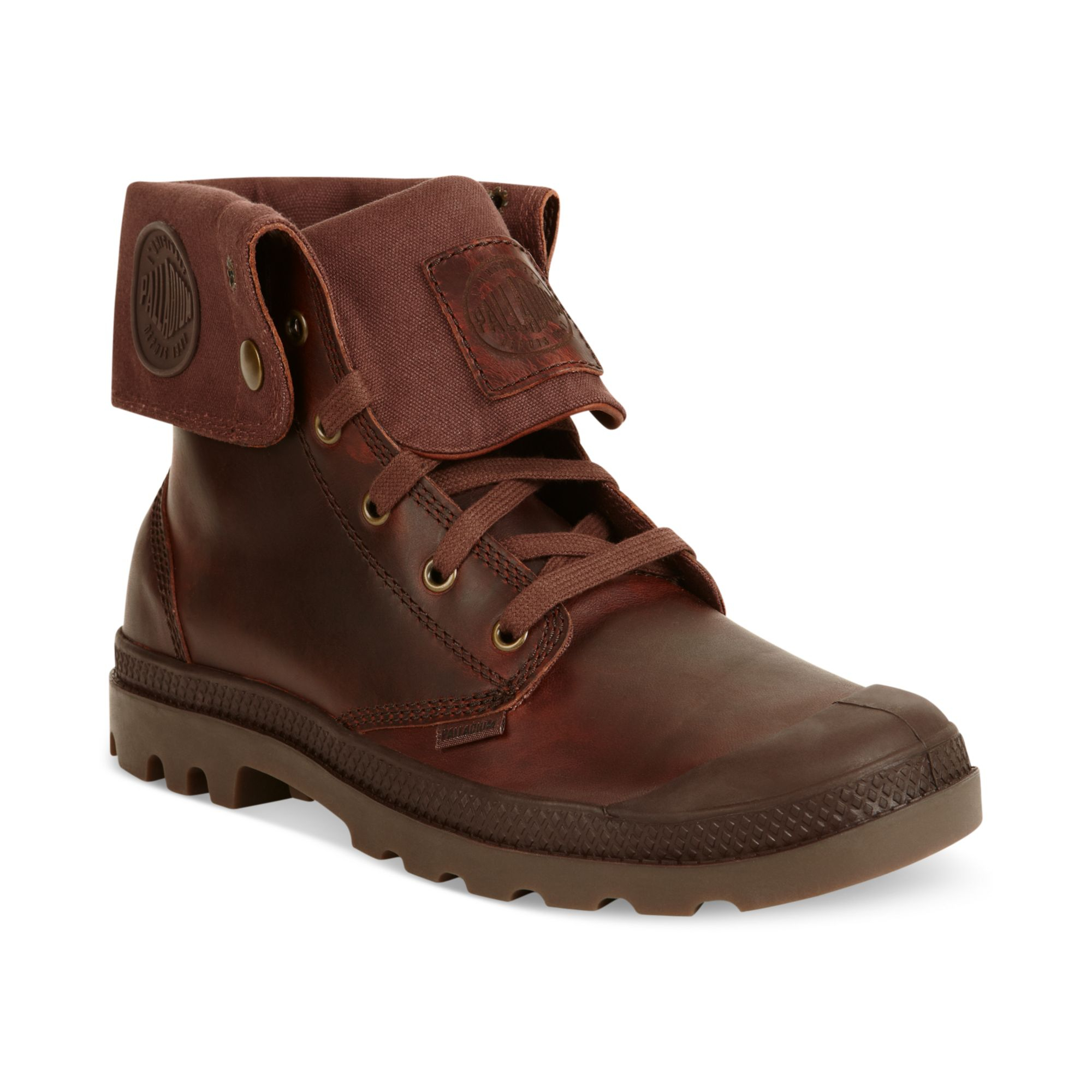 Palladium Baggy Leather Boots in Brown for Men (Russet/Dark Gum) | Lyst