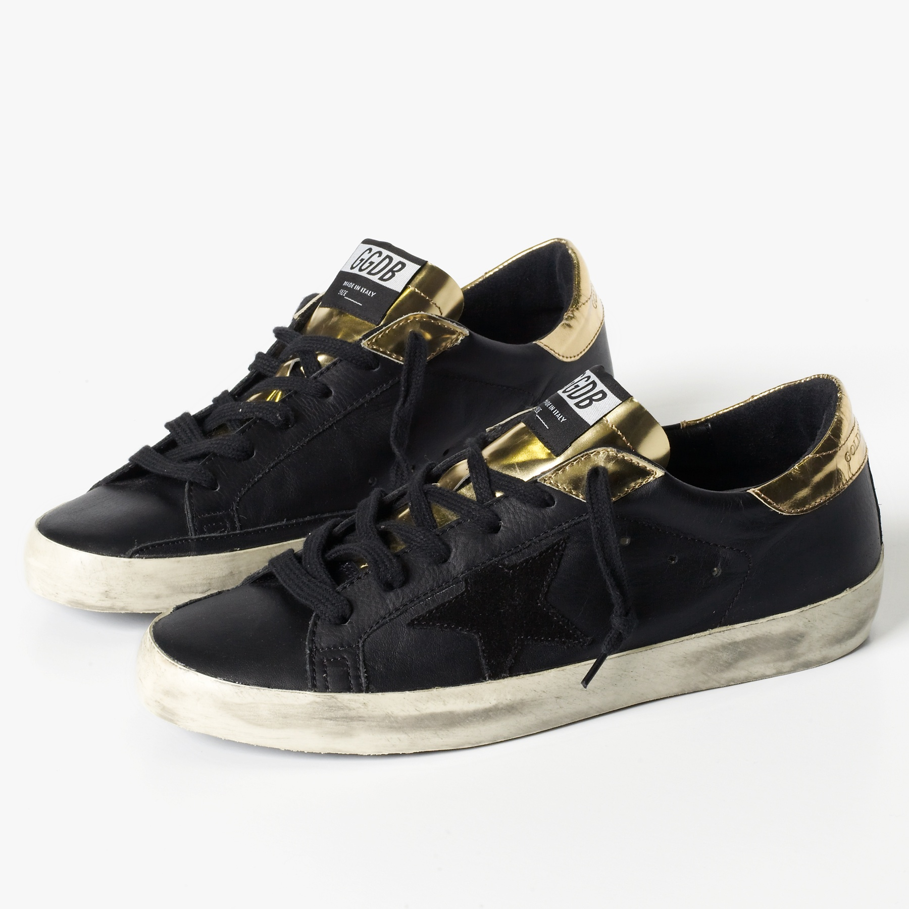 mens black golden goose sneakers