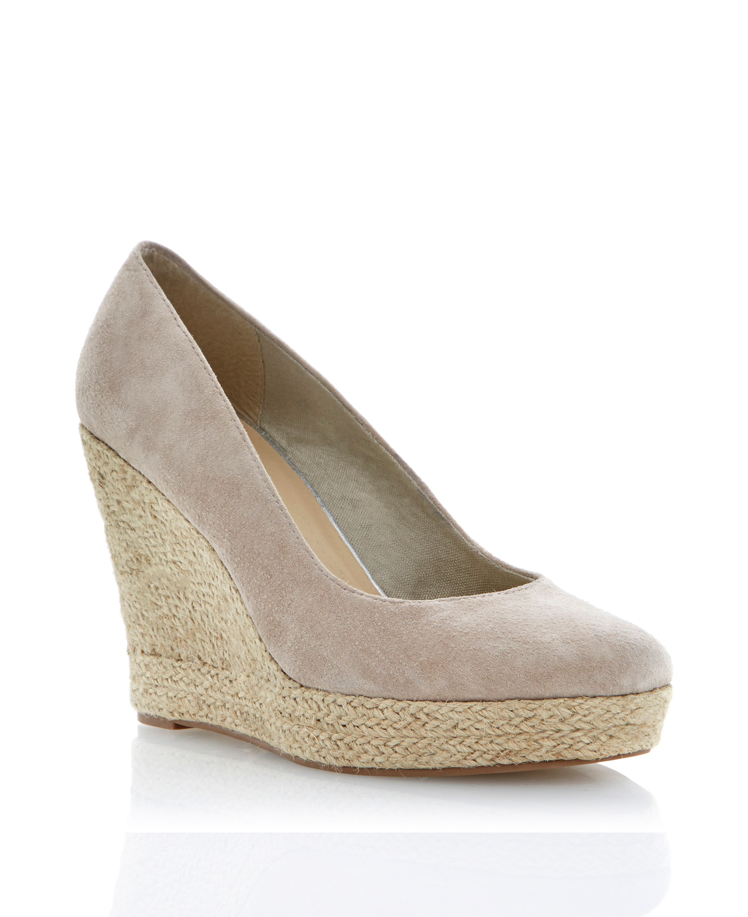 beige shoes linea antipasto suede espadrille wedge court shoes in beige shoes linea antipasto suede espadrille wedge court shoes in