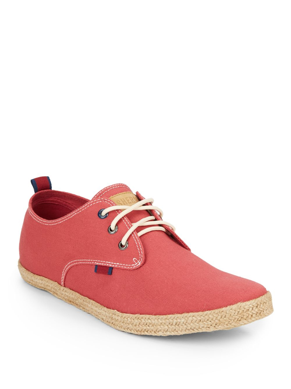 Ben Sherman Pril Canvas Derby Shoes in Red for Men Lyst