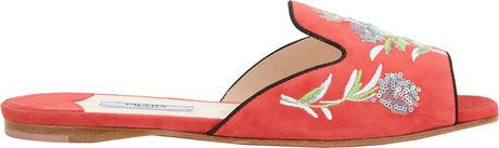 prada flat slides