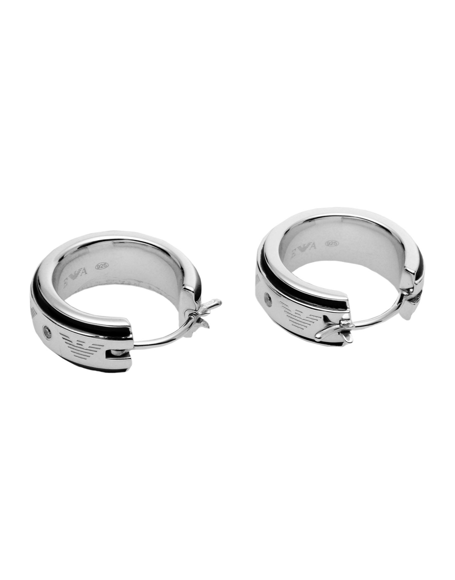 armani earrings silver