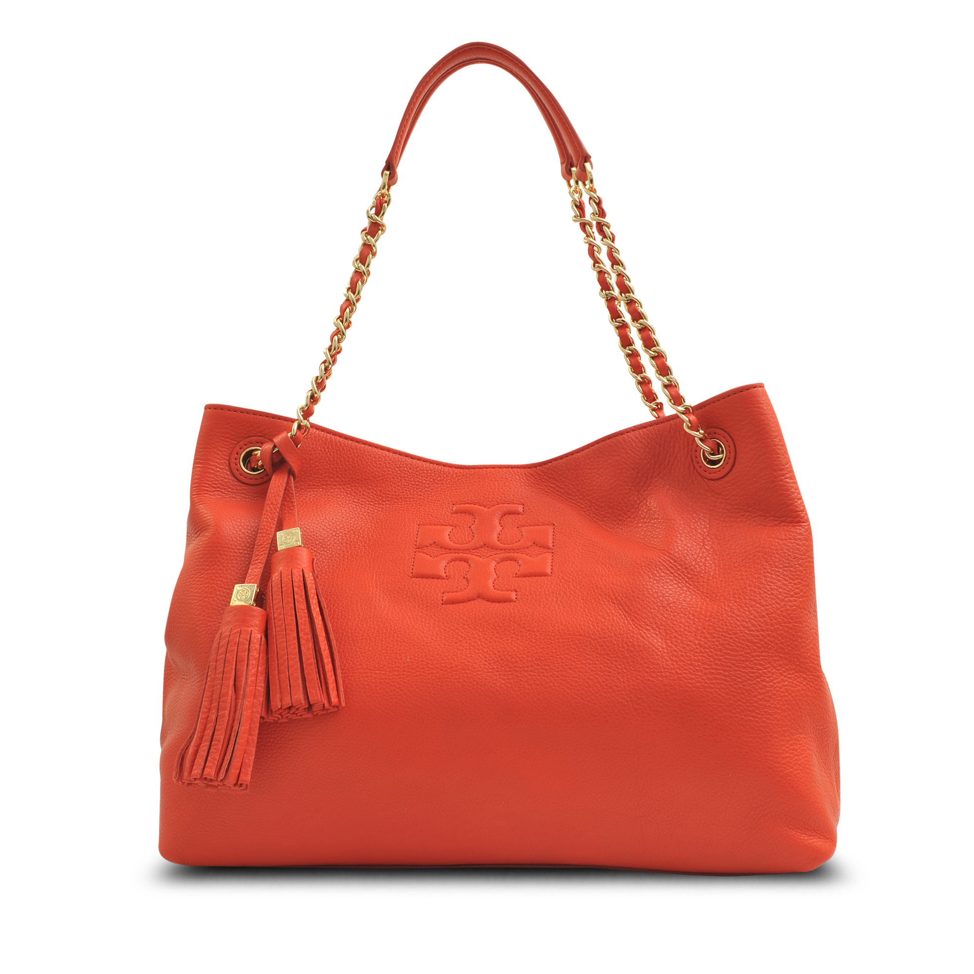 Tory Burch Thea Slouchy Shoulder Chain Tote in Red Lyst