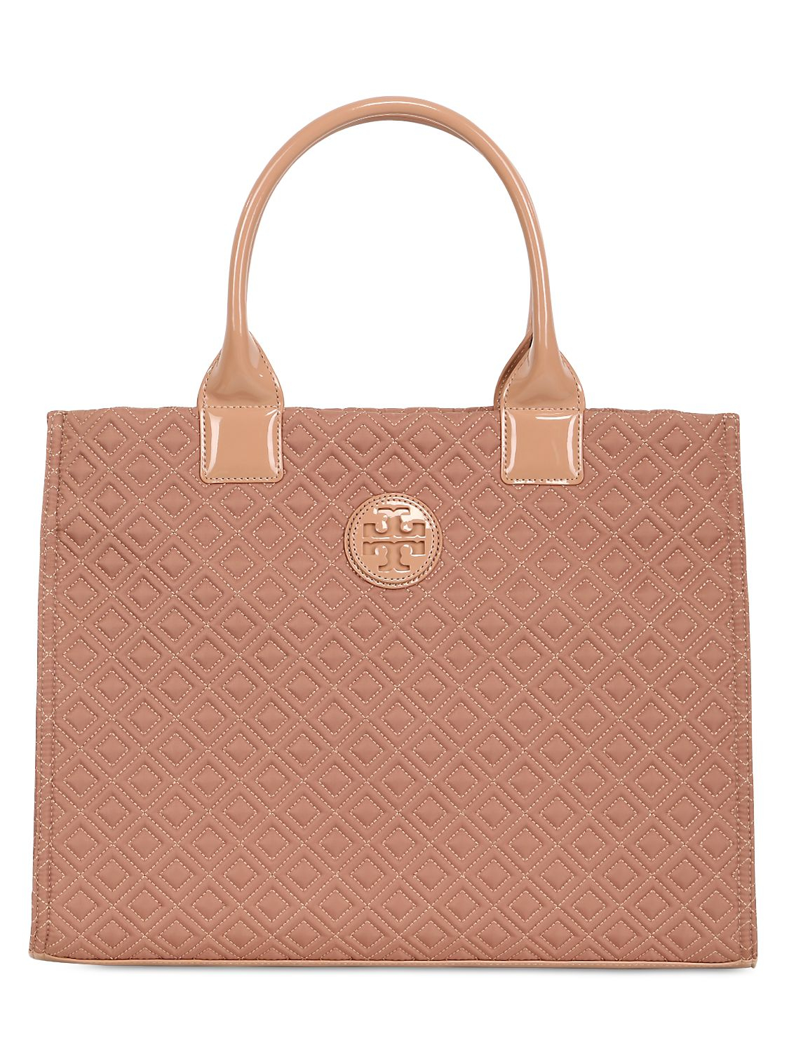 Tory Burch Ella Quilted Nylon Tote Bag in Pink (BLUSH) Lyst