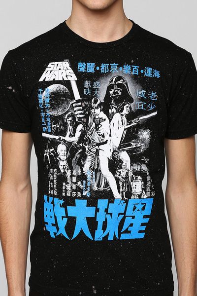 Urban Outfitters Star Wars Japanese Tee in Black for Men | Lyst