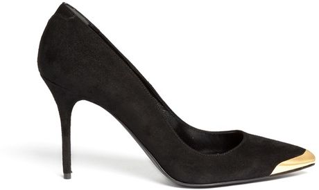 pumps with metal toe cap