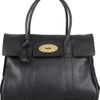Mulberry Bayswater Leather Bag in Black - Lyst