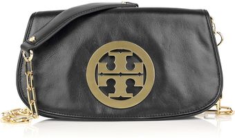 Tory Burch Logo Leather Clutch - Lyst