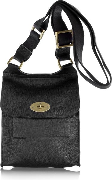 Mulberry Antony Leather Crossbody Bag in Black