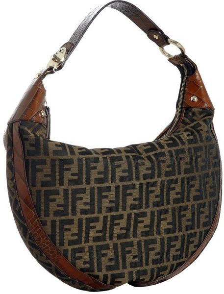 Fendi Tobacco Zucca Chef Medium Hobo in Brown (tobacco) - Lyst