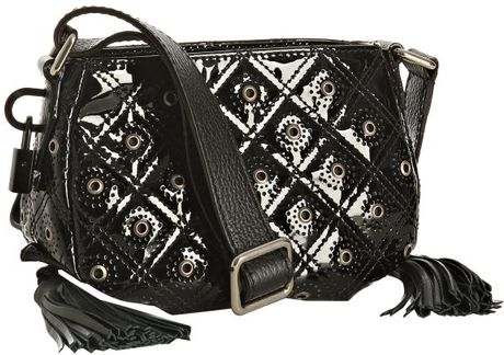Marc Jacobs Black Leather Mini Dancer Tassel Crossbody Bag in Black | Lyst