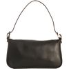 Fendi Black Leather Studded Logo Baguette in Black - Lyst