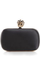 Alexander McQueen Satin Compact Clutch
