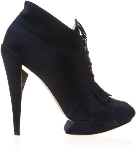 navy blue shoe boots