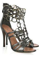 Alaïa Chain-link Leather Sandals