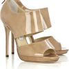 Jimmy Choo Private Patentleather Sandals in Beige (nude) - Lyst