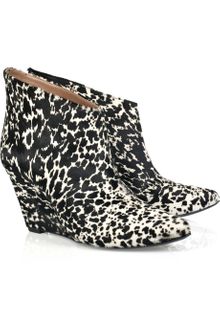 Sigerson Morrison Printed Calf Hair Ankle Boots - Lyst