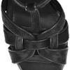 Yves Saint Laurent Tribute Calf Hair Sandals in Black - Lyst