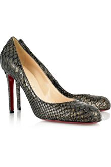 Christian Louboutin Simple 100 Python Pumps - Lyst