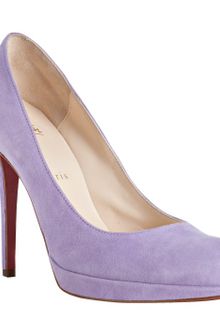 Christian Louboutin Purple Suede New Simple 120 Platform Pumps - Lyst