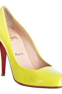 Christian Louboutin Souffre Patent Leather Decollete 100 Pumps - Lyst