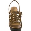 Diane Von Furstenberg Bronze Leather Oasis Slingback Platform Wedges in Gold (bronze) - Lyst