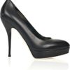 Gucci Leather Platform Pumps in Black - Lyst