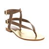 Kors By Michael Kors Luggage Leather Scorpion Gladiator Sandals in Brown - Lyst