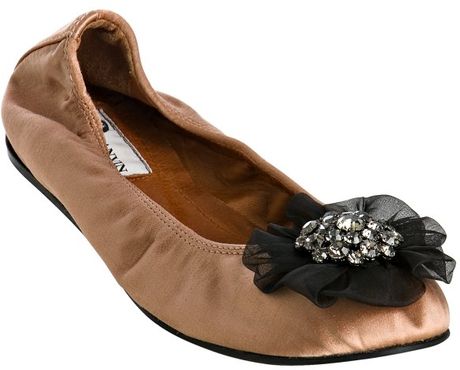 satin ballerina flats