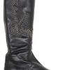 Jimmy Choo Wylie Leather Kneehigh Boots in Black - Lyst