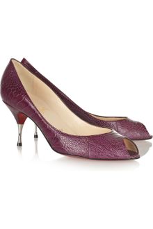 Christian Louboutin Yotruche 70 Python-effect Pumps - Lyst