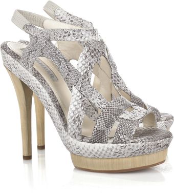 Jil Sander Python Platform Sandals - Lyst