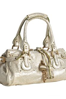 Chloé Gold Leather Paddington Small Shoulder Bag - Lyst