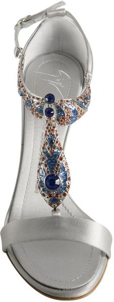 giuseppe zanotti silver sandals