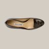 Manolo Blahnik Salanda in Brown (metal mocha patent) - Lyst